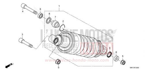 KISSEN, HINTEN CBR650RAM de 2021